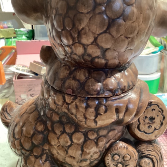 Vintage TreasureCraft 1968 California brown lamb cookie jar - Picture 3 of 5